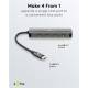 Goobay slim 4-in-1 USB-C hub with 4x USB-C 3.2 for data - 10 Gbit/s