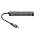 Goobay slim 4-in-1 USB-C hub with 4x USB-C 3.2 for data - 10 Gbit/s