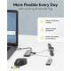 Goobay slim 4-in-1 USB-C hub with 4x USB-C 3.2 for data - 10 Gbit/s