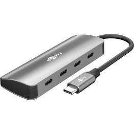  Goobay slim 4-in-1 USB-C hub with 4x USB-C 3.2 for data - 10 Gbit/s