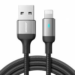 Joyroom USB to Lightning cable with diode - 2m - woven black