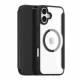 DUX DUCIS iPhone 16 MagSafe cover with RFID card slot and flap - Clear/Black