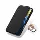 DUX DUCIS iPhone 16 MagSafe cover with RFID card slot and flap - Clear/Black