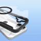 DUX DUCIS iPhone 16 MagSafe cover with RFID card slot and flap - Clear/Black