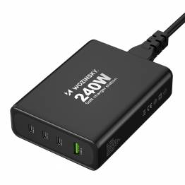  Wozinsky 65W GaN PD charger with 2x USB-C and 1x USB-A ports