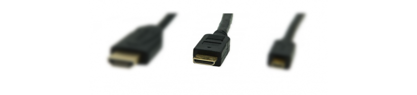Mini HDMI adapters and connectors