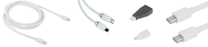 Mini display port (Thunderbolt) for Mini Displayport adapters and cables