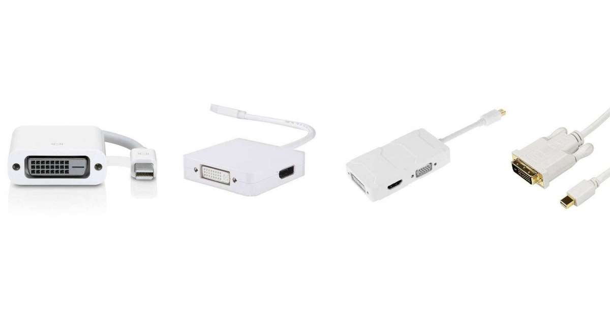 White Thunderbolt Mini Display Port to HDMI Cable Adapter Compatible with  MacBook Pro Air iMac, Shop Today. Get it Tomorrow!