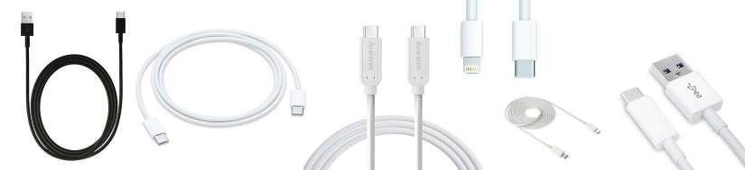 USB-C (thunderbolt 3) charges cables