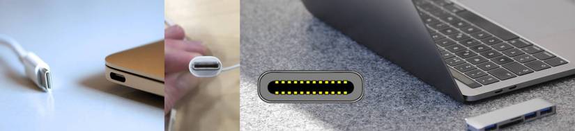 USB 3.1 type C (USB-C) connectors and adapters